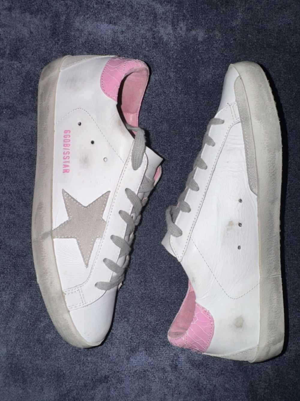 Golden Goose Superstar Pink White Leather Sneakers EU 39 Authenticated - Picture 8 of 16